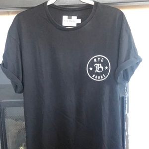 Mens TOPMAN T-shirt. Size L. Cuffed sleeves